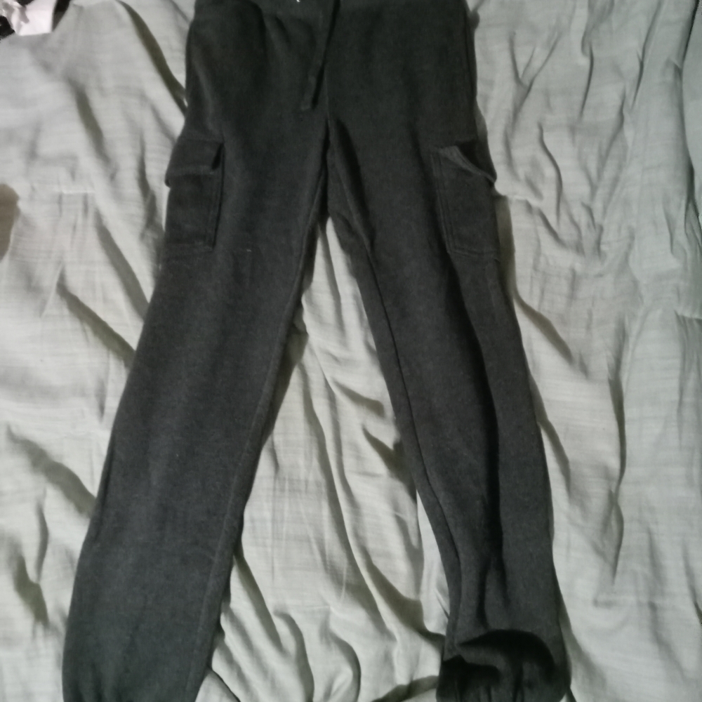 Goodiellow sweatpants kids dark gray with side legs pockets